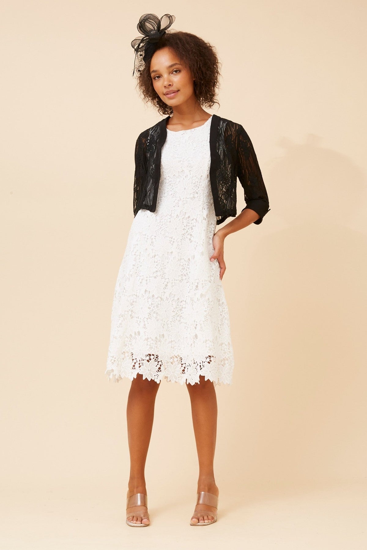ZULEIKA LACE CARDIGAN (Black)