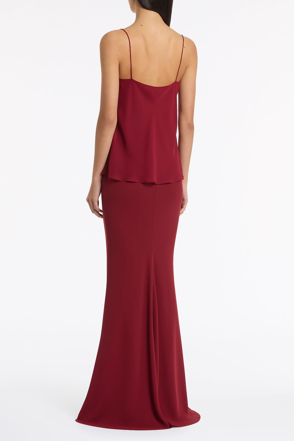 Carla Zampatti Cabernet Georgette Cowl Neck Camisole (Red)