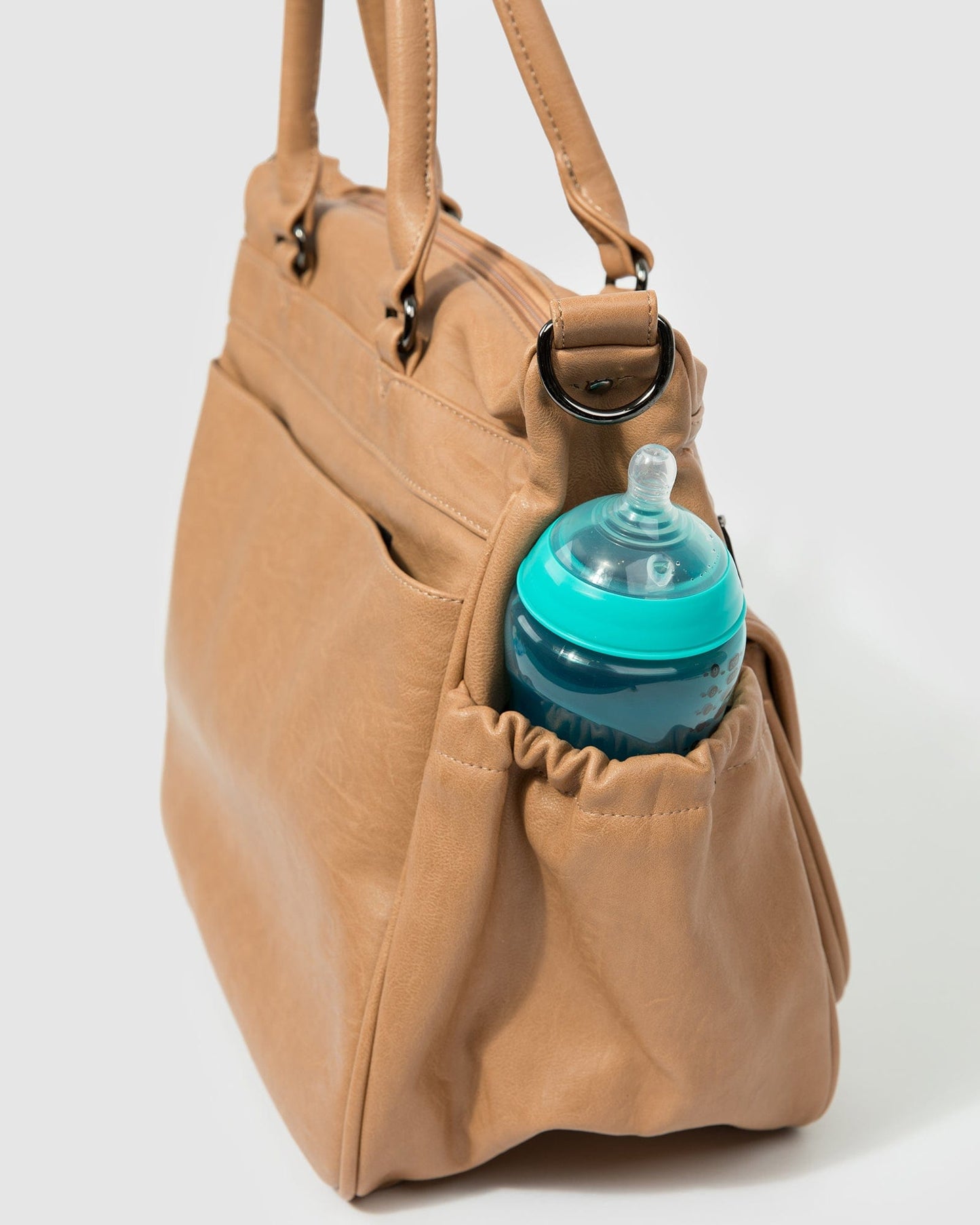 Colette by Colette Hayman And Gunmetal Baby Bag (Caramel)