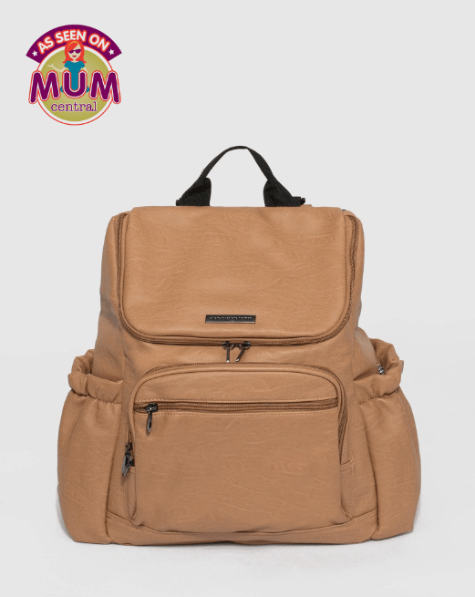 Colette Baby Bag Backpack (Caramel)