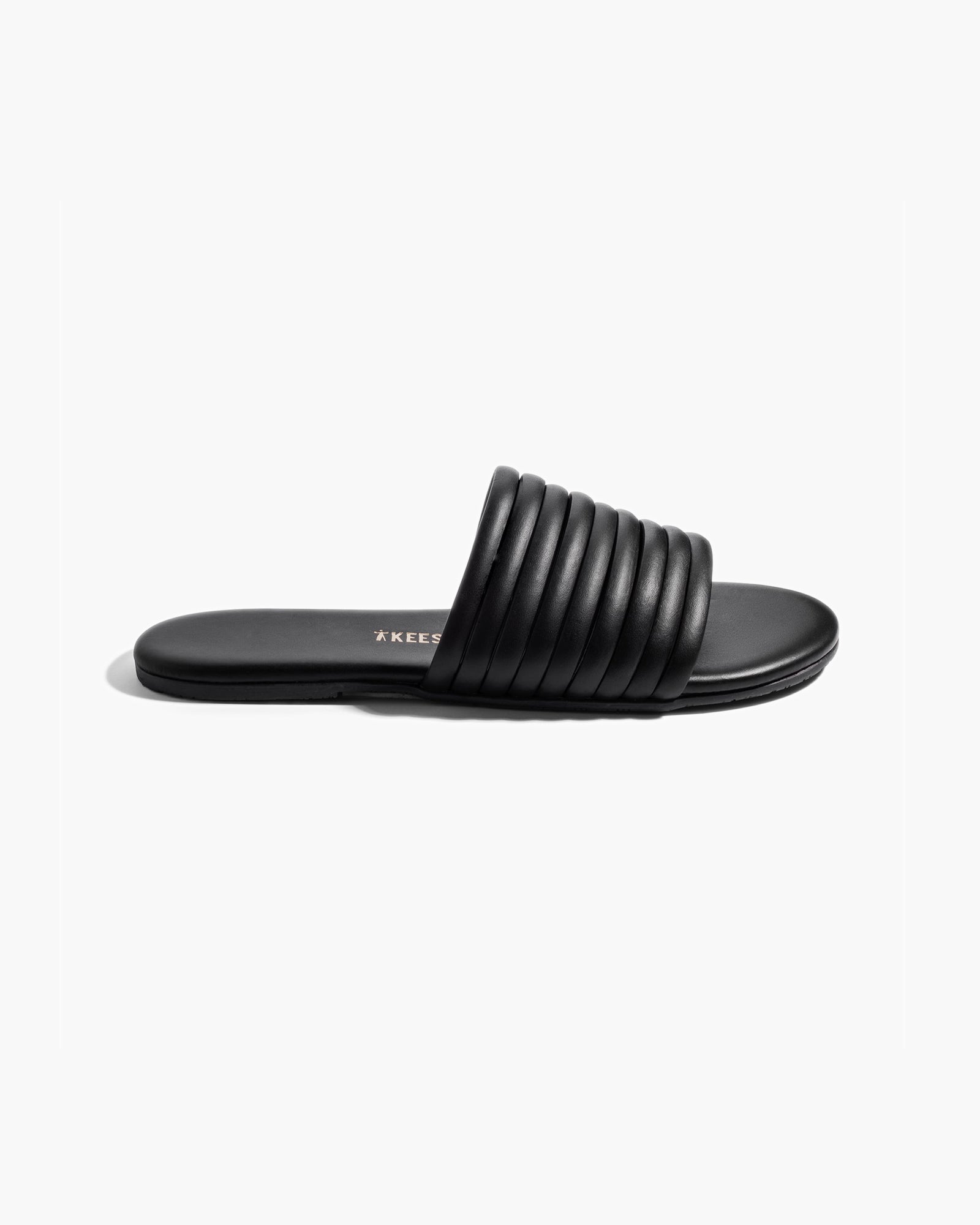 Image of Slippers. Productname: Caro Black in Black colour by brand - TKEES
