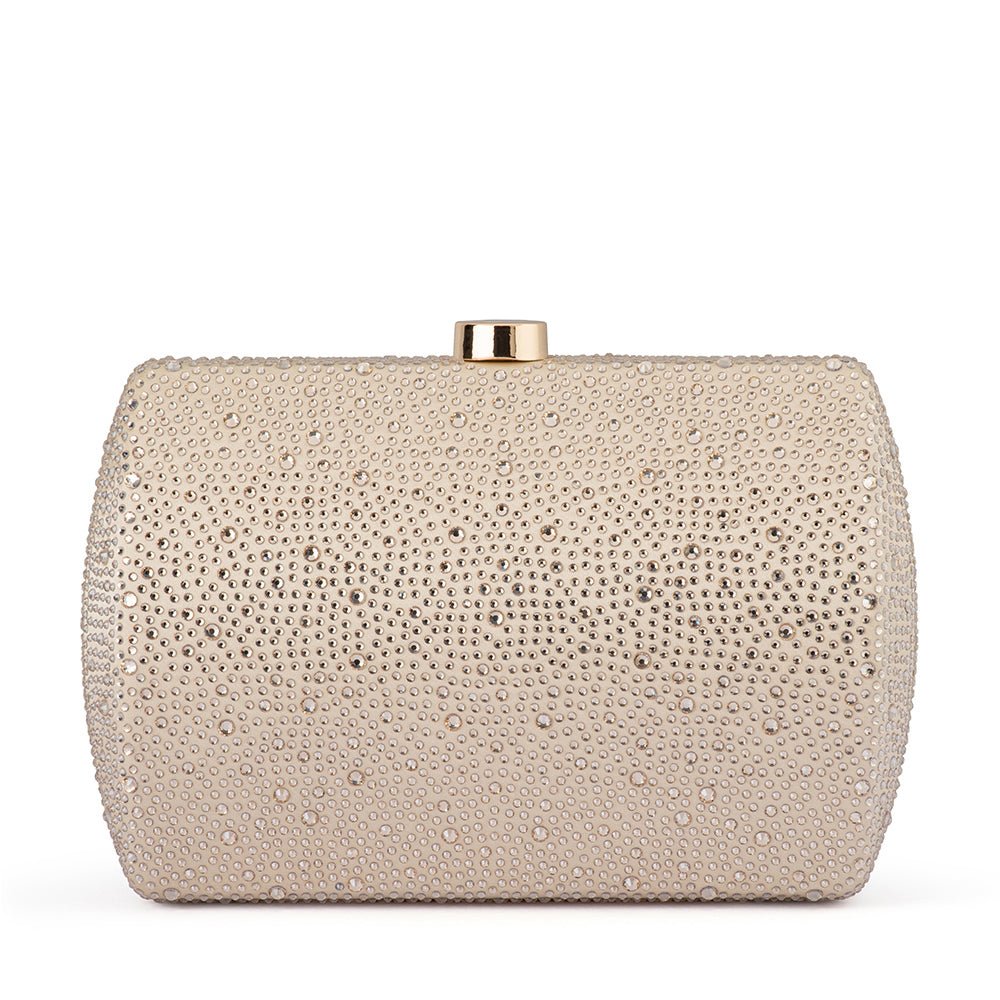 Olga Berg CAROLINA Crystal Clutch (Champagne)