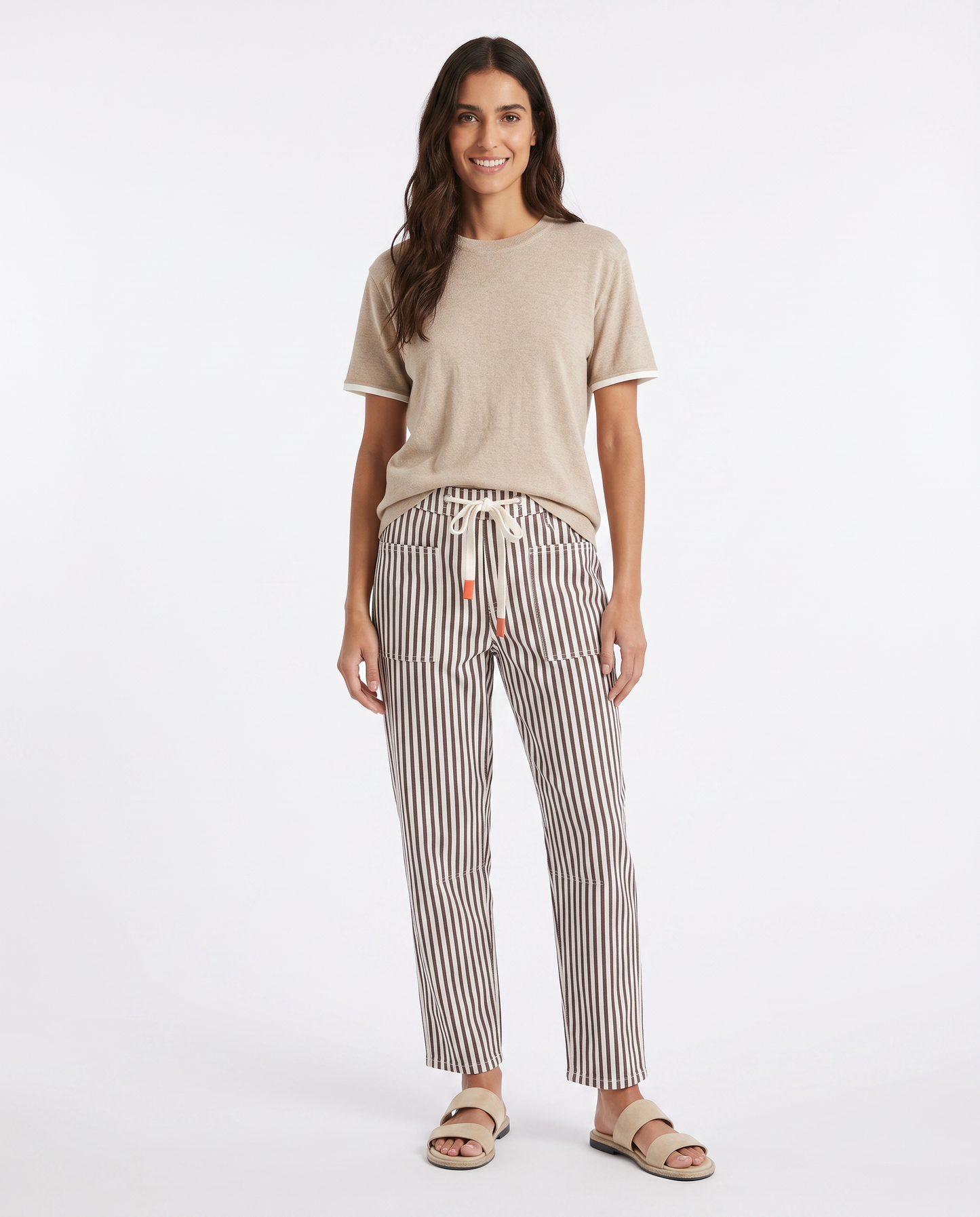 Monaco Carter Barrel Jeans (Chocolate Stripe)