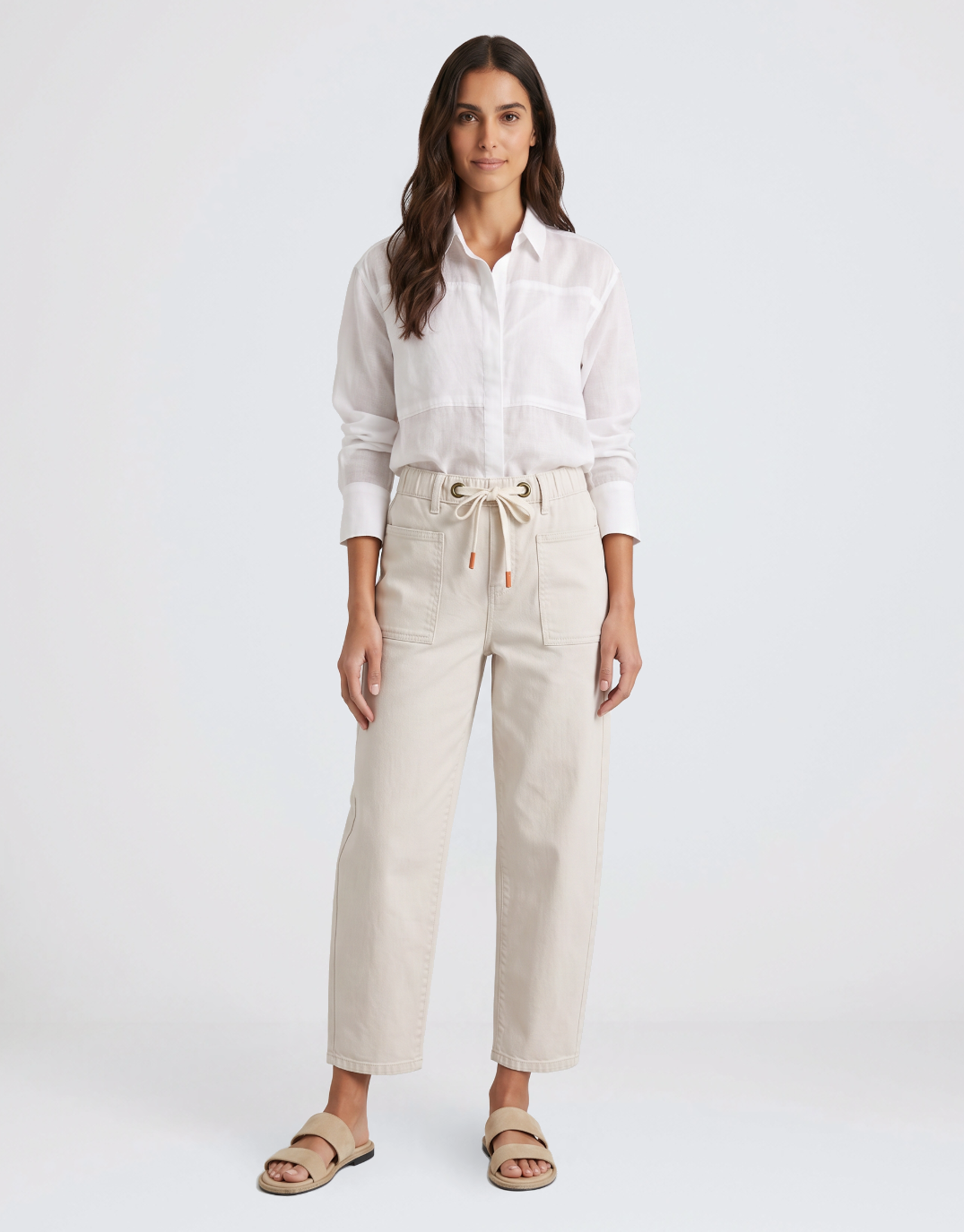 Monaco Carter Barrel Jeans (Sand)