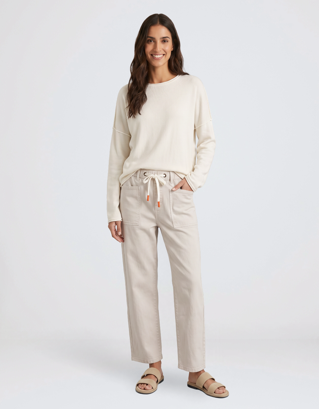 Monaco Carter Barrel Jeans (Sand)