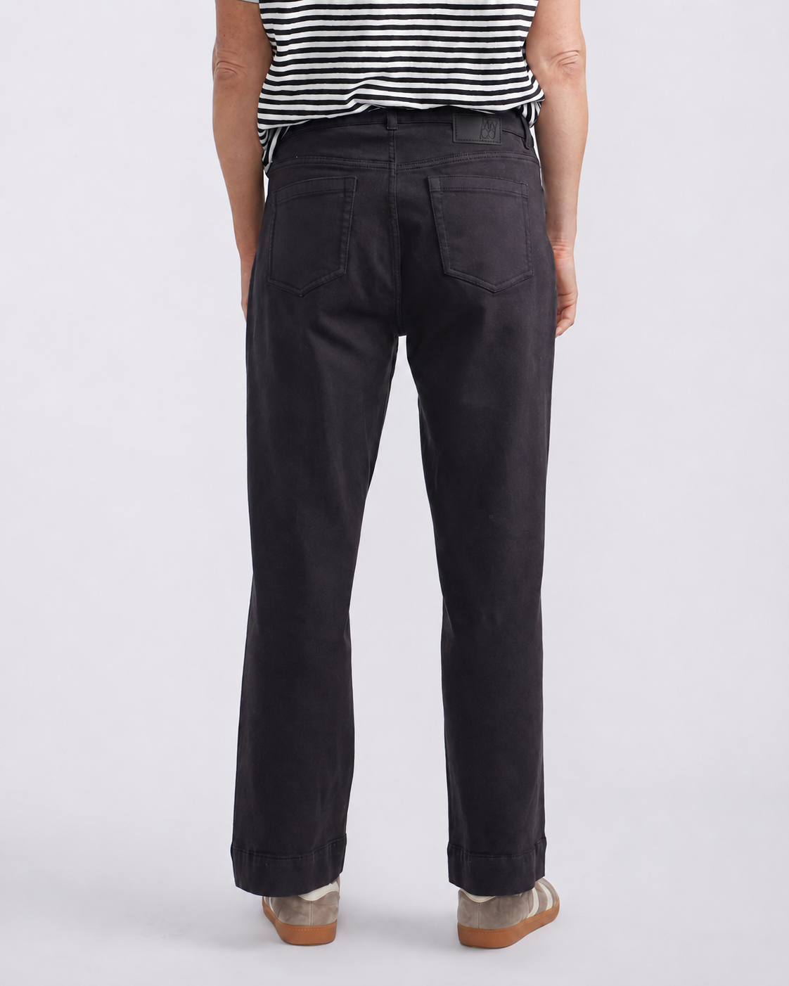 White & Co. Catalina Wide Leg Jeans Washed (Black)