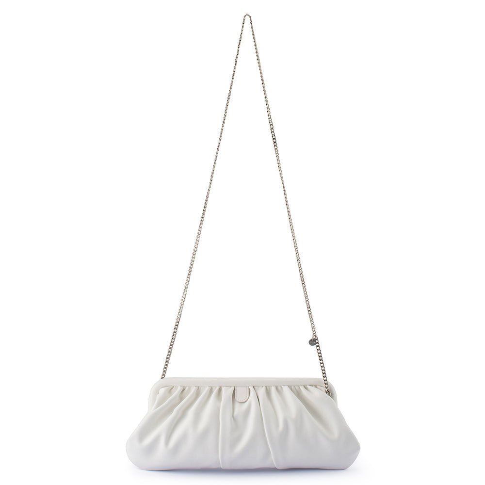 Olga Berg CATHERINE Gathered Clutch (Red)