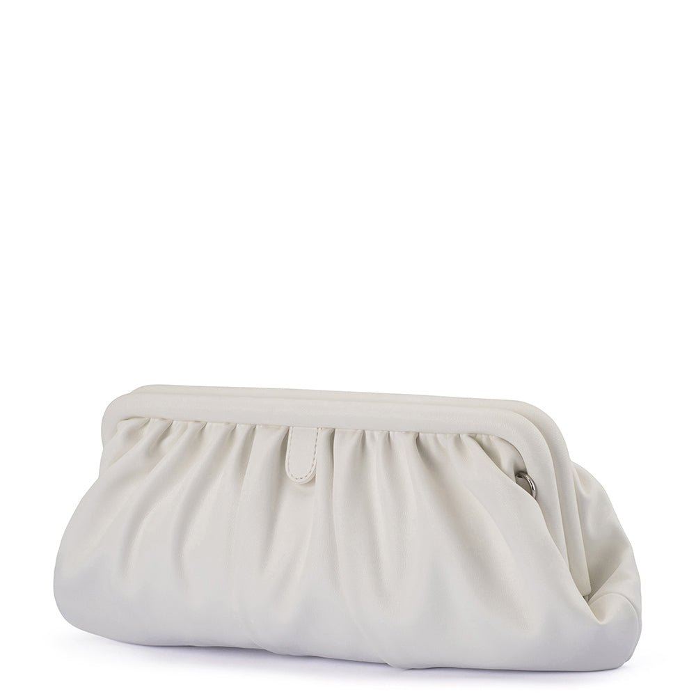 Olga Berg CATHERINE Gathered Clutch (Red)