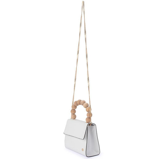 Image of Bags. Productname: CAYLEE Wood Bead Handle Bag in colour by brand - Olga Berg