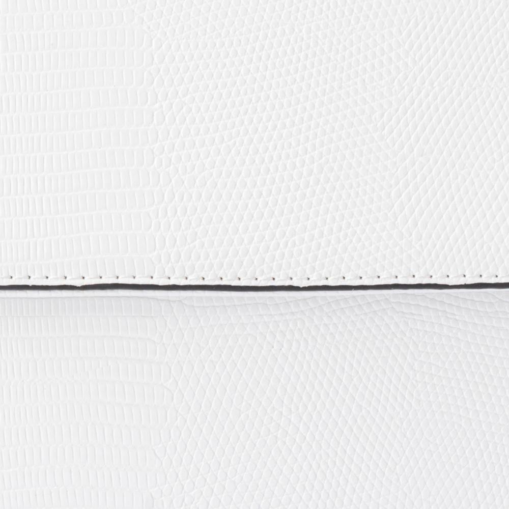 Olga Berg CAYLEE Wood Bead Handle Bag (White)