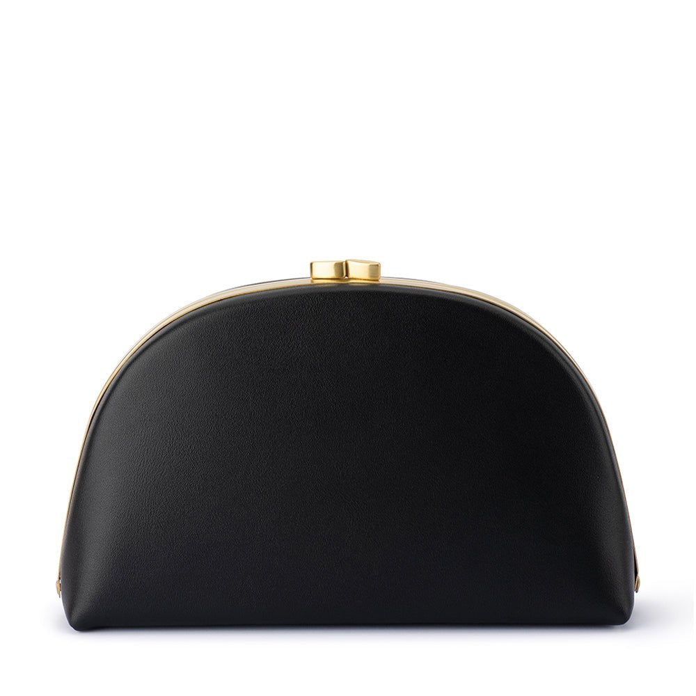 Olga Berg CELESTE Curved Clutch (Black)