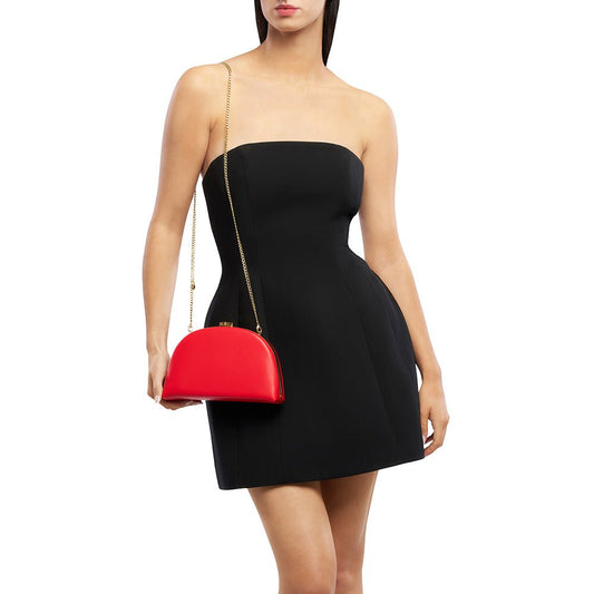 Image of Bags. Product name - CELESTE Curved Clutch in Red colour by brand - Olga Berg
