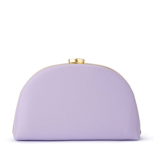 Olga Berg CELESTE Curved Clutch (Lilac)