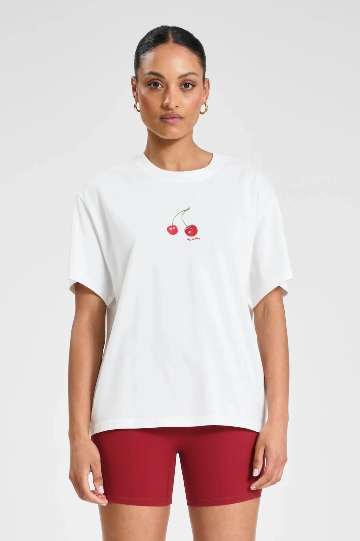 Image of T-Shirts. Product name - Cherry Tee in White colour by brand - All Fenix