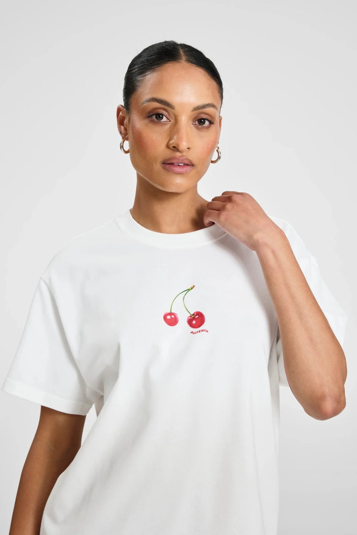 Cherry Tee (White)