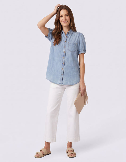 Monaco Cici Shirt (Tencel Blue)