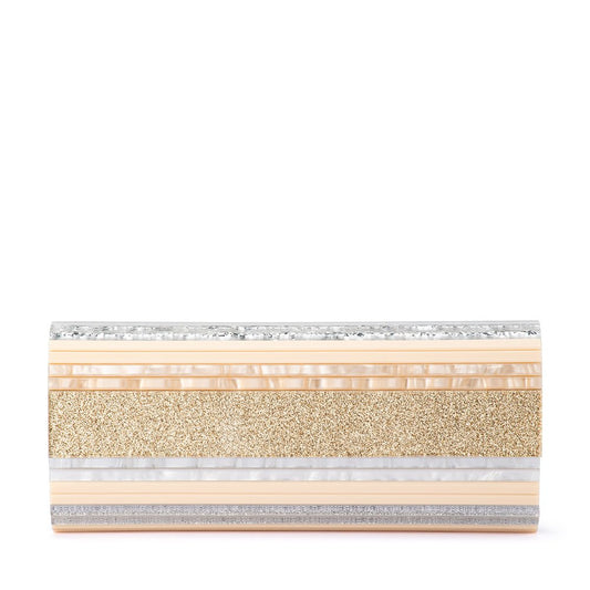 Image of Bags. Productname: CLARA Acrylic Clutch in Natural colour by brand - Olga Berg