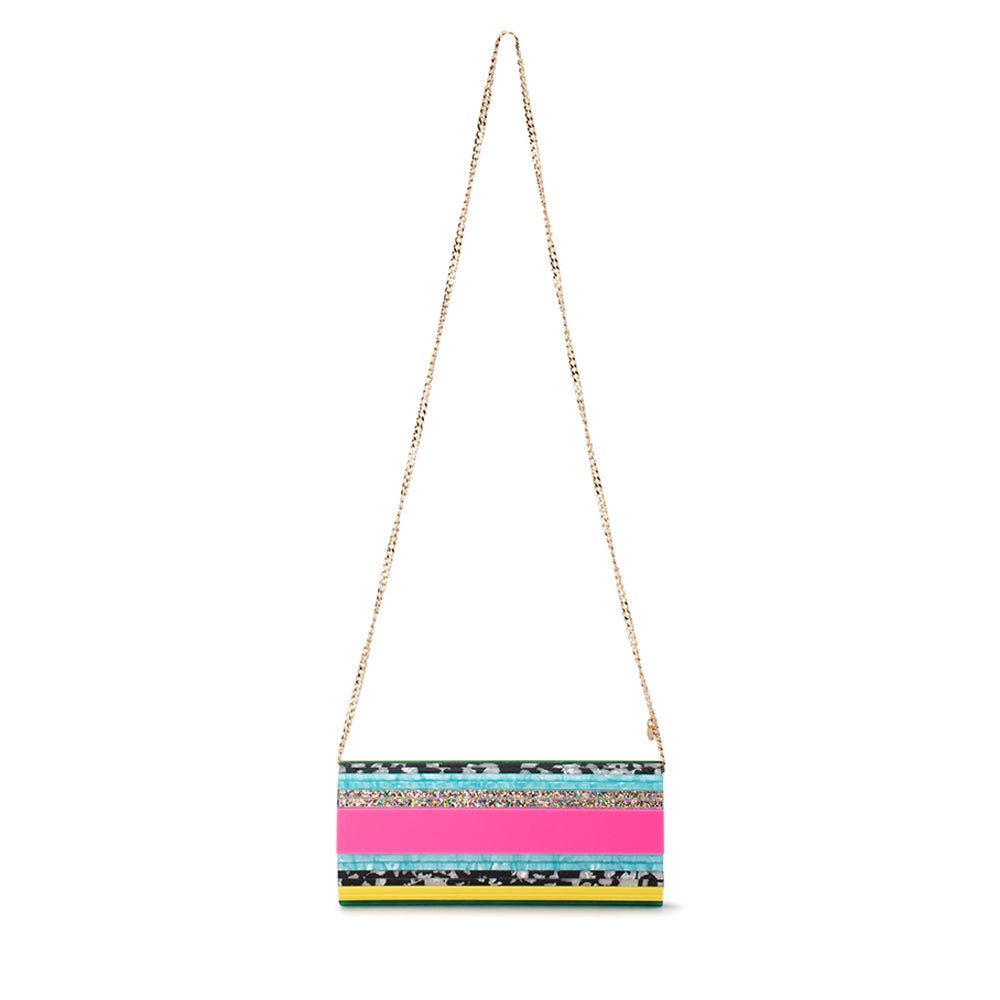 Olga Berg CLARA Acrylic Clutch (Multi)