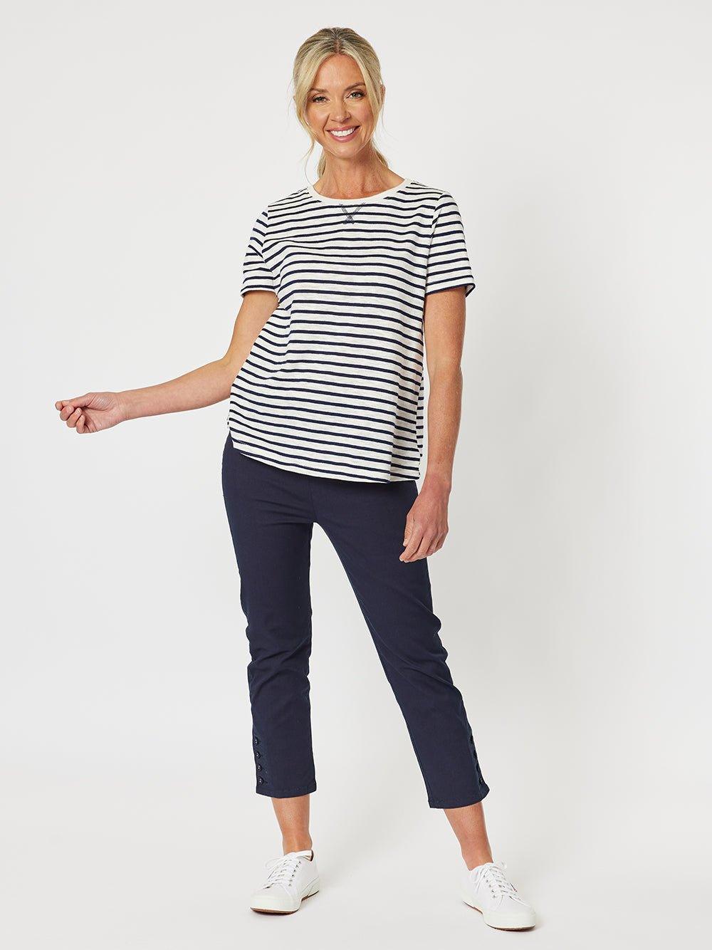 Gordon Smith Classic Stripe Tee (Navy)