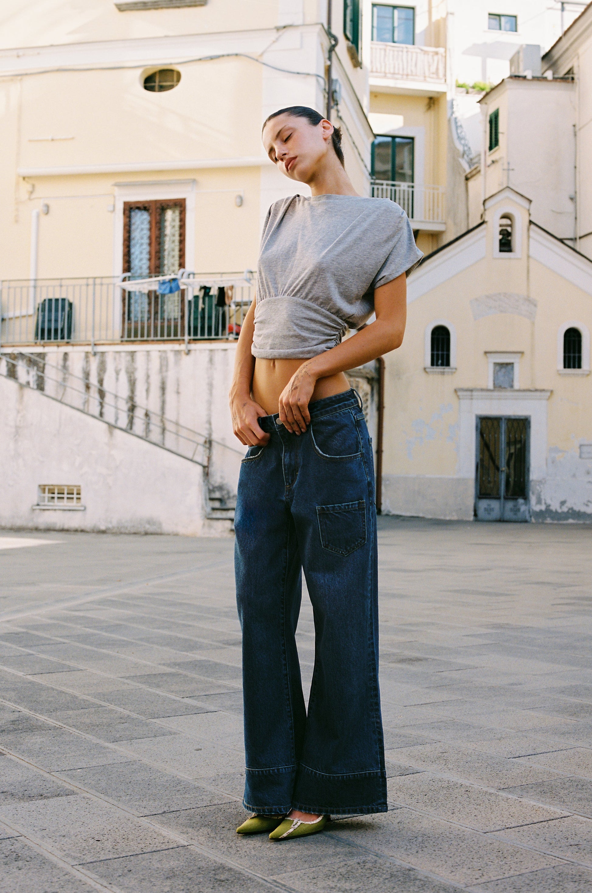 Image of Jeans. Product name - Claudia Jeans in Washed Indigo colour by brand - With Jéan