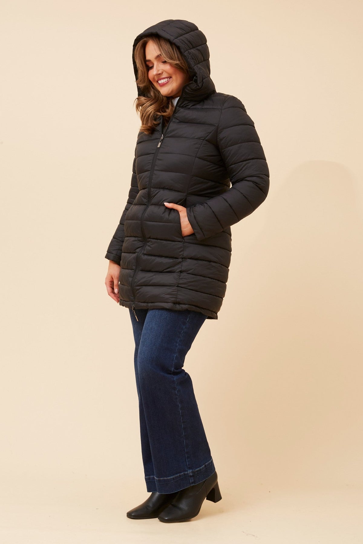 RONY REVERSIBLE PUFFER COAT (Black)