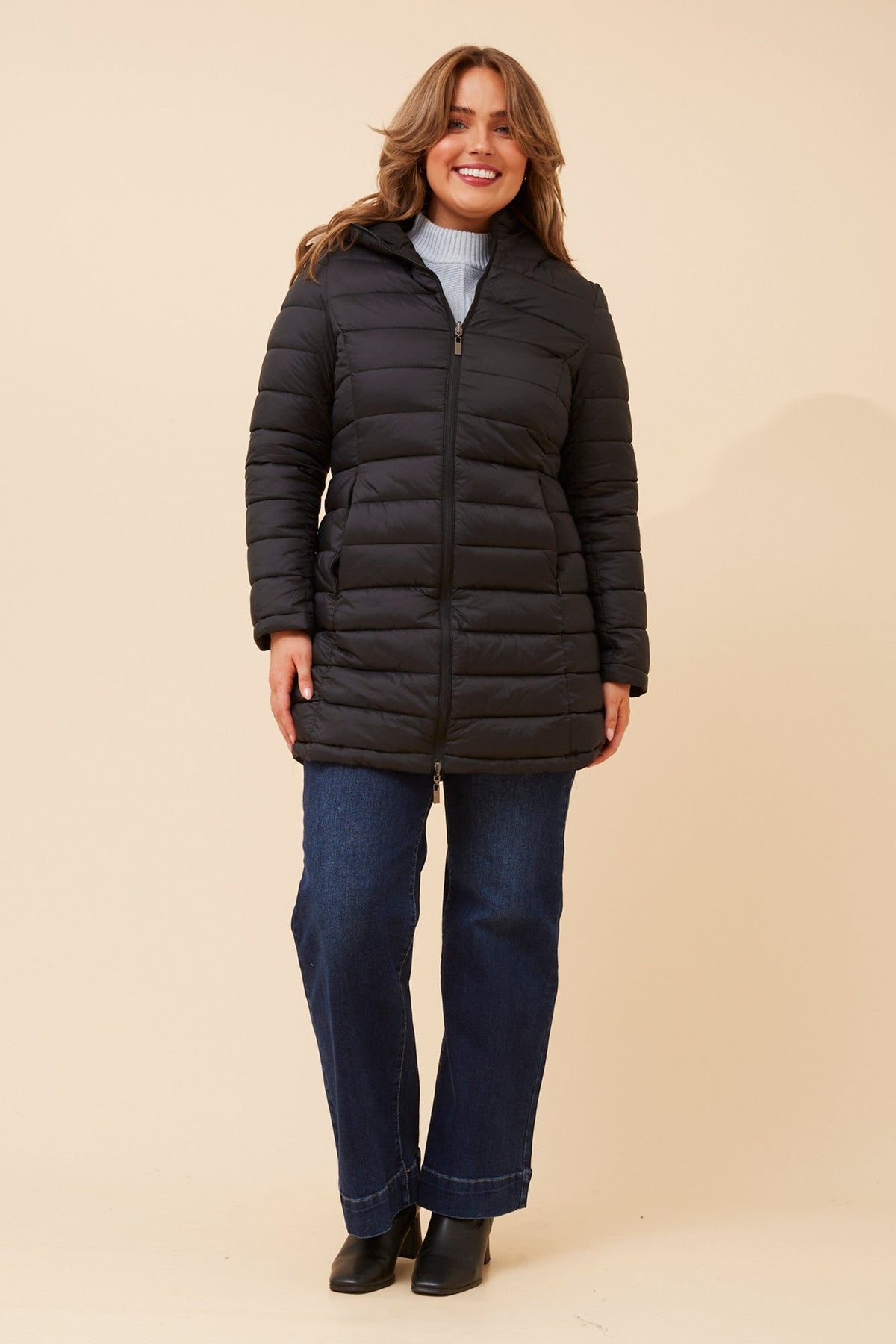 RONY REVERSIBLE PUFFER COAT (Black)