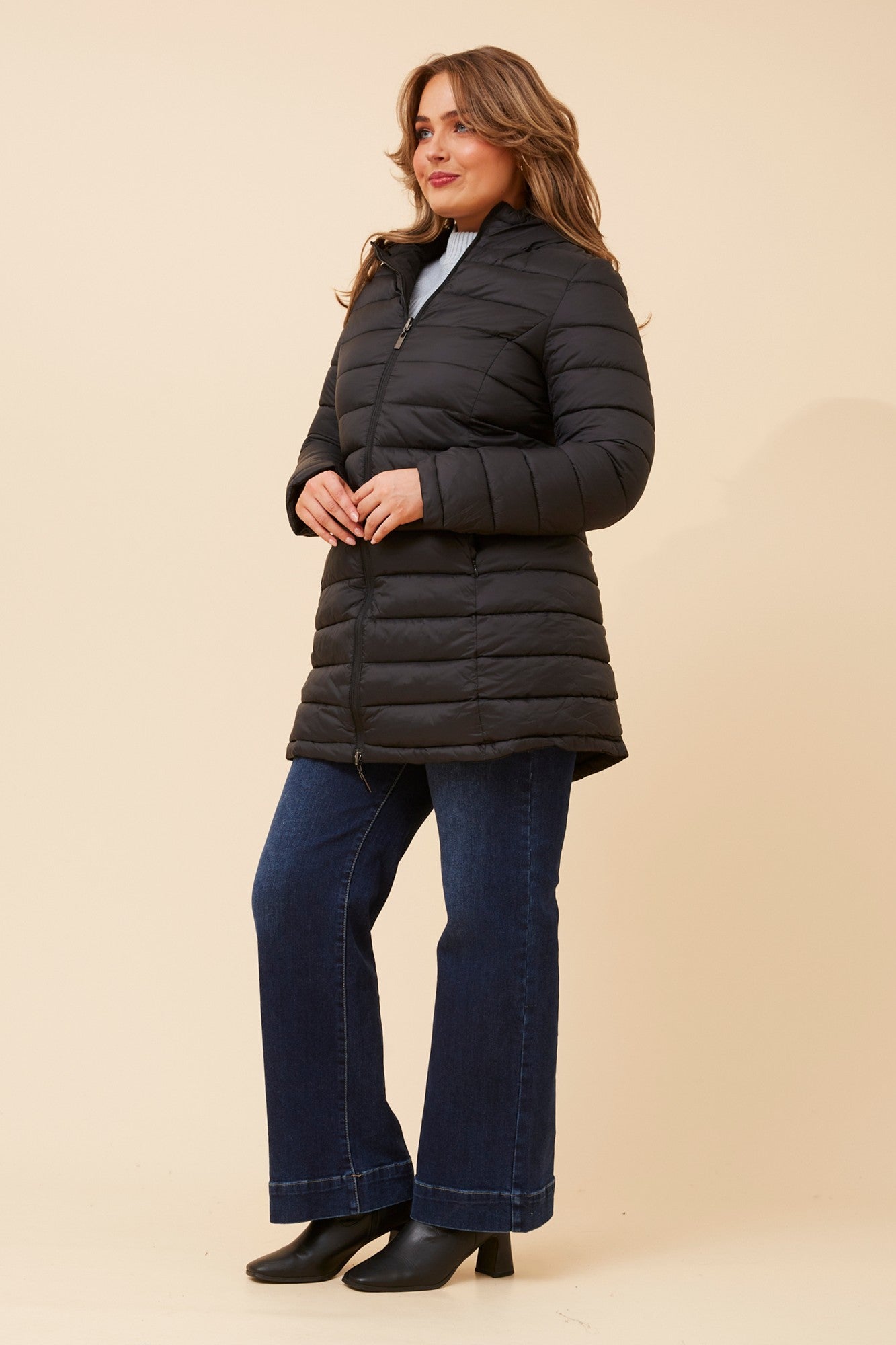 RONY REVERSIBLE PUFFER COAT (Black)