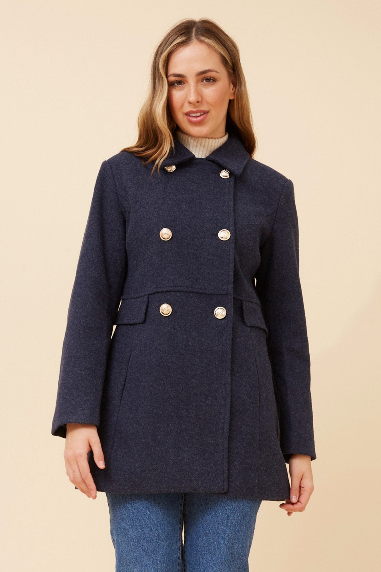 OSLO DOUBLE BREASTED COAT (Camel)