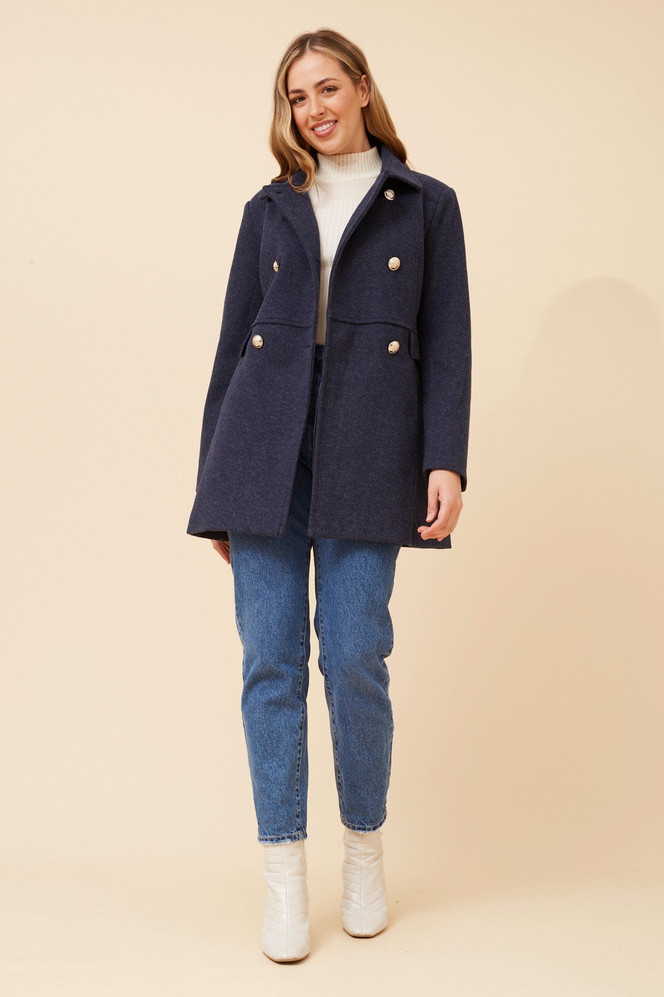 OSLO DOUBLE BREASTED COAT (Camel)