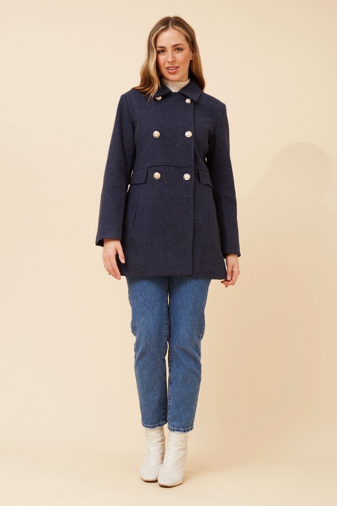 OSLO DOUBLE BREASTED COAT (Camel)