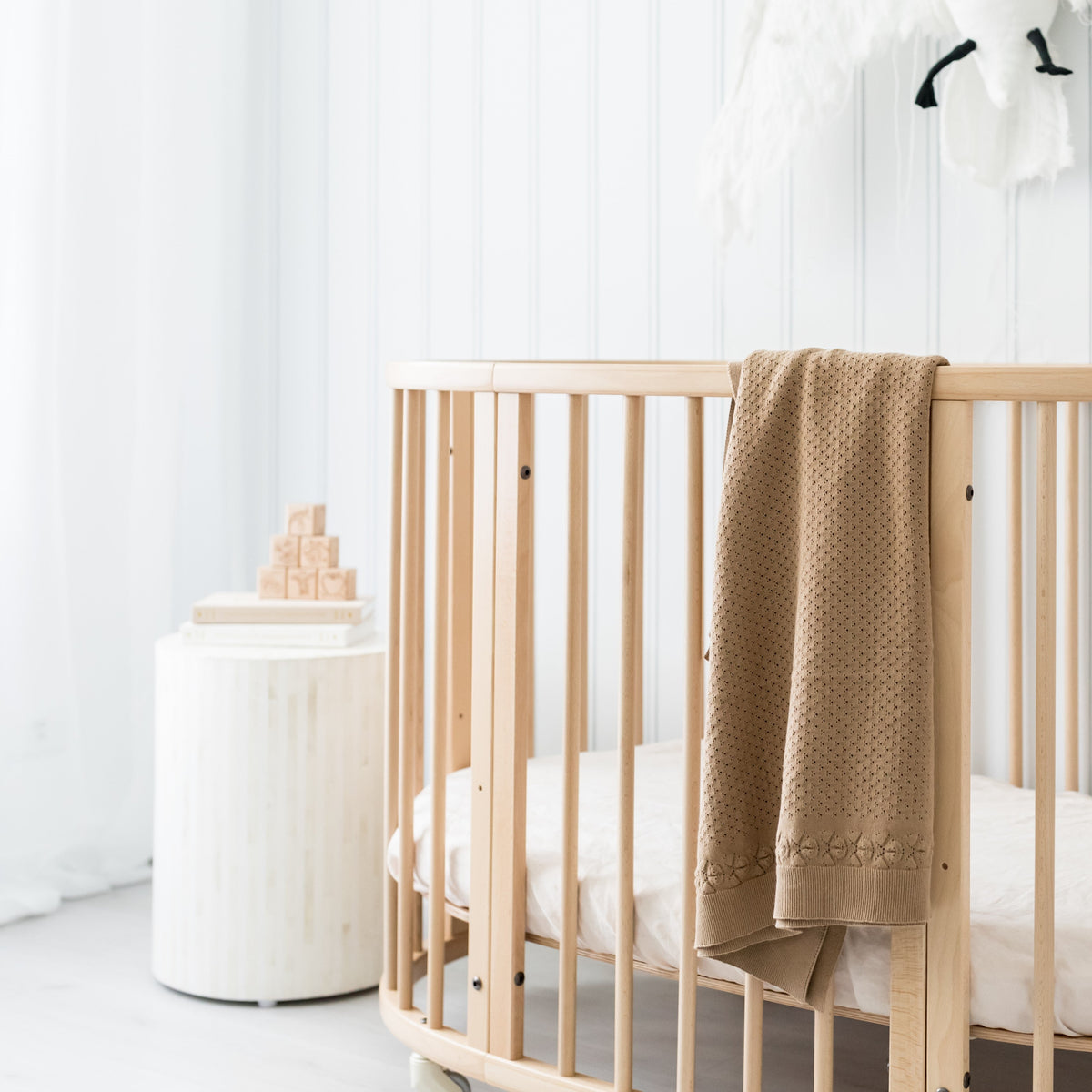 Clay Knit Heirloom Blanket