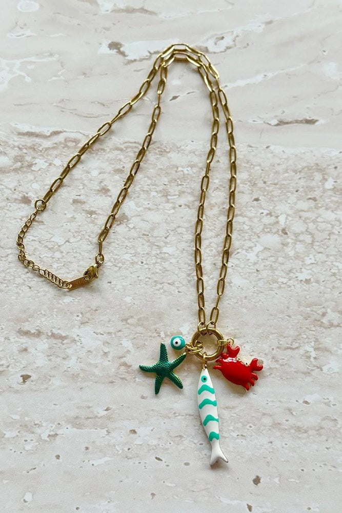 Betty Basics Mediterranean Treasure Necklace (Gold)