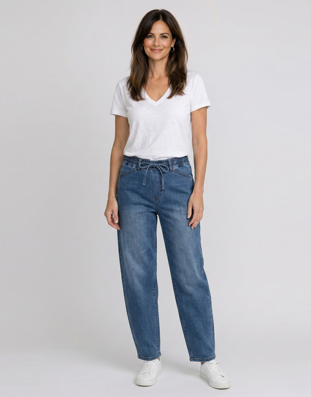 Country Denim Sienna Barrel Jeans (Mid Blue)