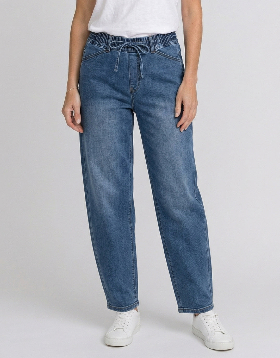 Country Denim Sienna Barrel Jeans (Mid Blue)