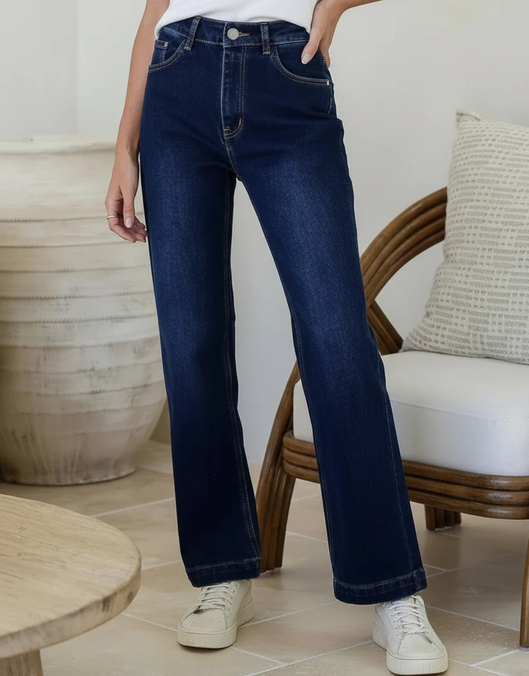 Country Denim Naomi Stretch Straight Leg Jean (Indigo)