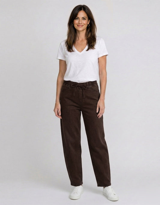 Country Denim Sienna Barrel Jeans (Chocolate)