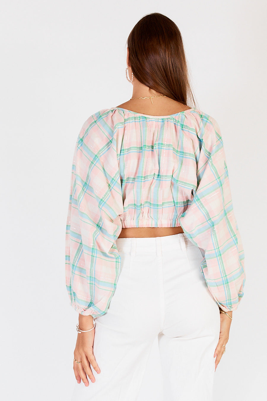 Cowgirl Surfer Flos Top (Aqua)