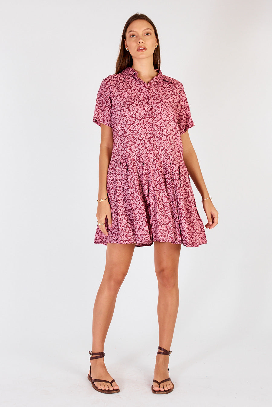 Cowgirl Surfer Gardem Pleated Mini (Pink)