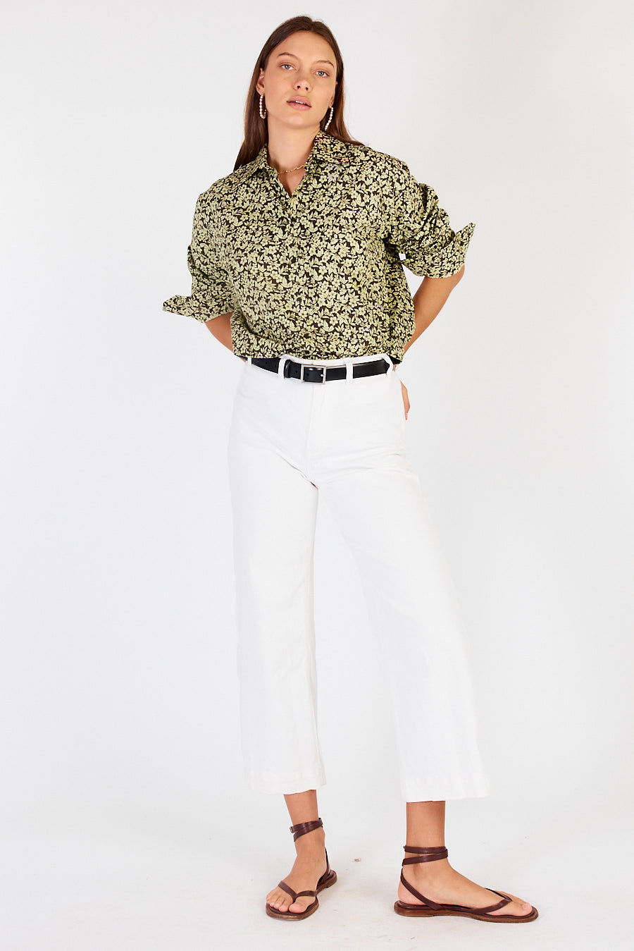 Cowgirl Surfer Gardem Shirt (Green)