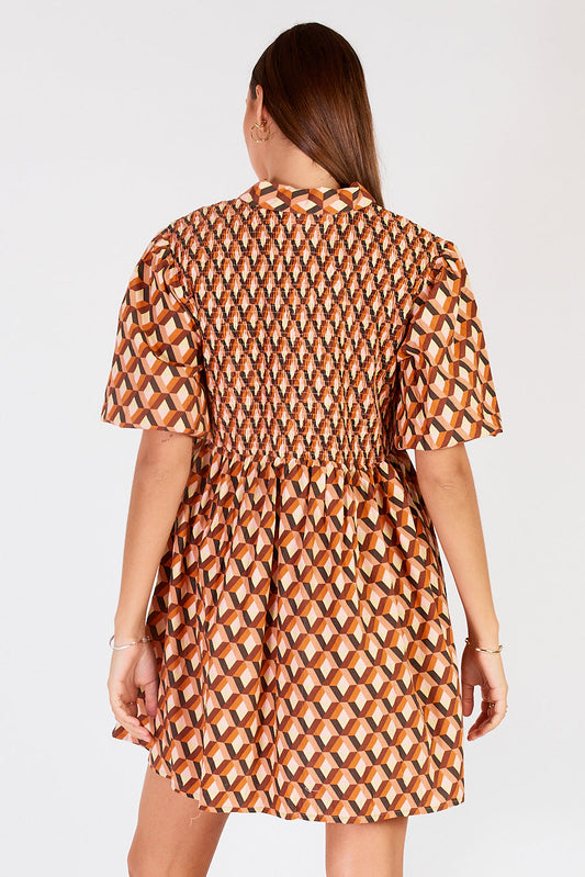 Cowgirl Surfer Loon Shirred Mini (Red)