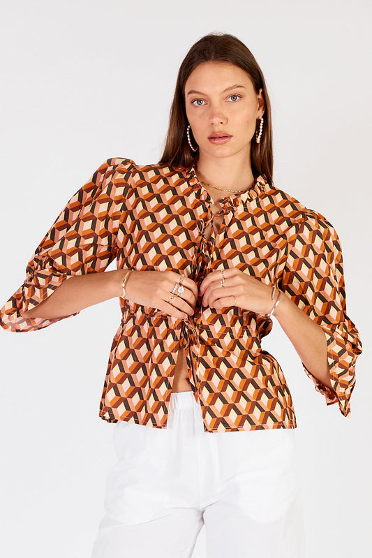 Image of Accessories. Productname: Cowgirl Surfer Loon Tie Top in Top colour by brand - Cowgirl Surfer