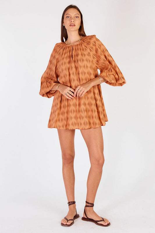 Image of Dresses. Productname: Cowgirl Surfer Mano Mini Chocolate in Chocolate colour by brand - Cowgirl Surfer