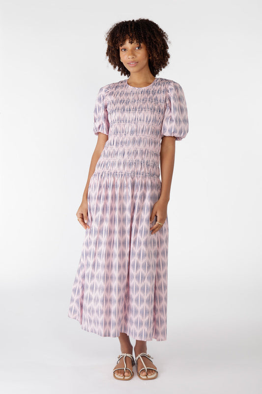 Image of Dresses. Productname: Cowgirl Surfer Mano Shirred Maxi Musk in Red colour by brand - Cowgirl Surfer