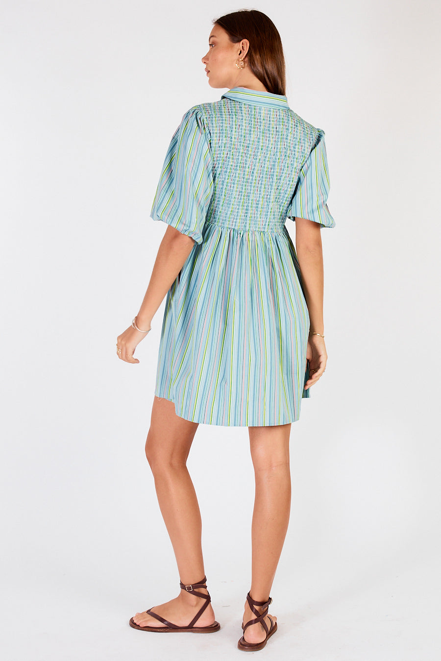 Cowgirl Surfer Pastille Shirred Mini (Blue)
