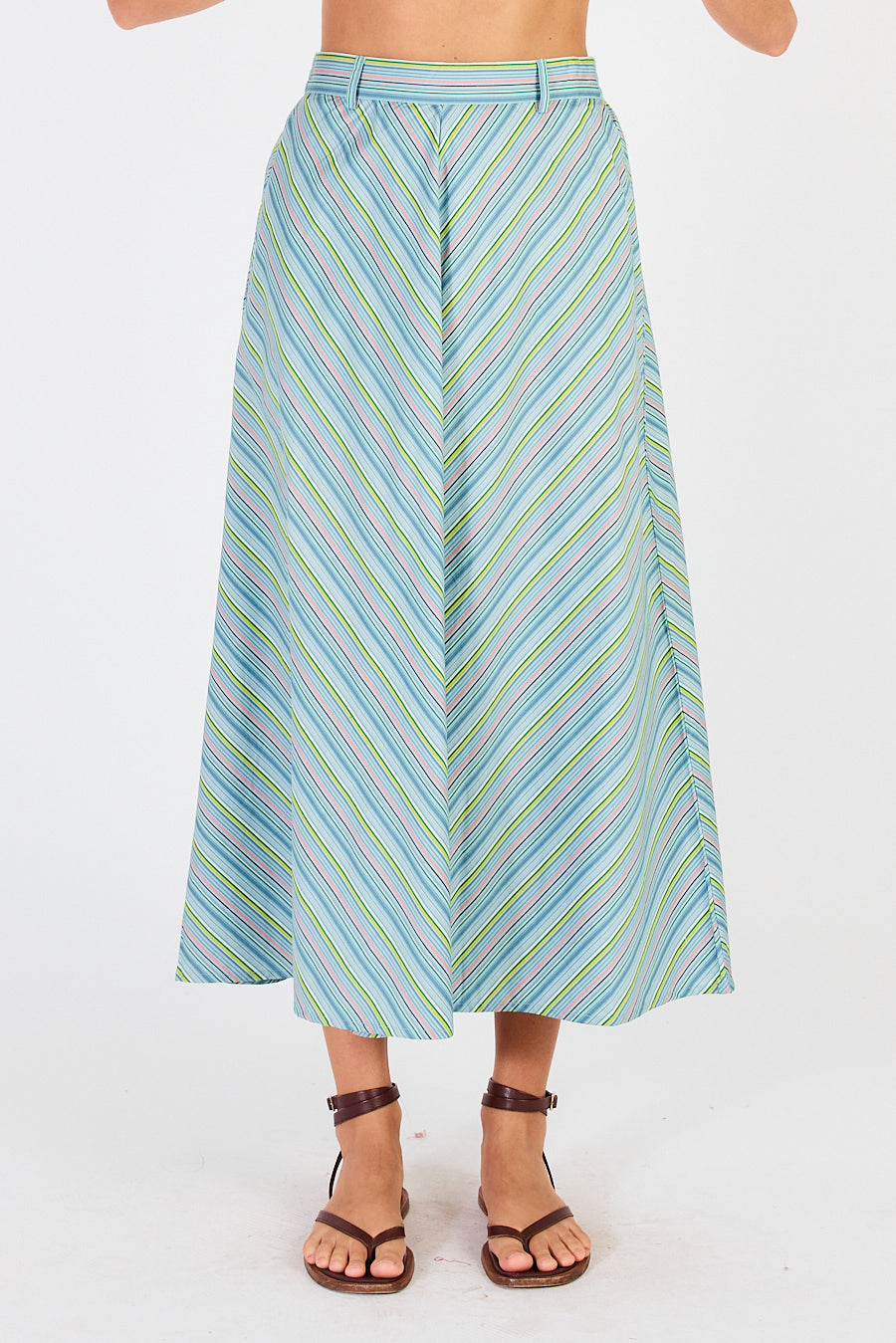 Cowgirl Surfer Pastille Skirt (Blue)
