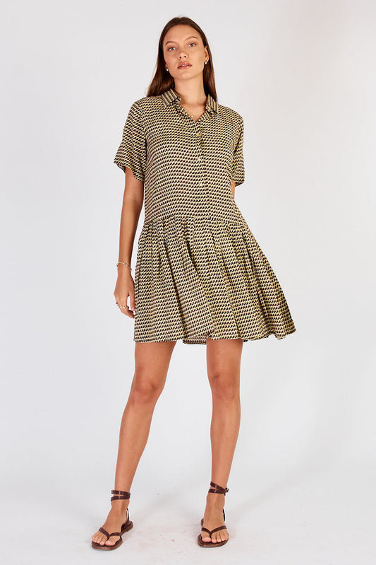 Image of Dresses. Productname: Cowgirl Surfer Torus Pleated Mini Green in Green colour by brand - Cowgirl Surfer