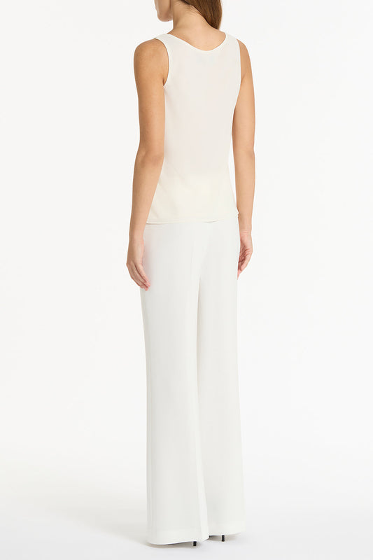 Carla Zampatti Georgette Scoop Cami (Cream)