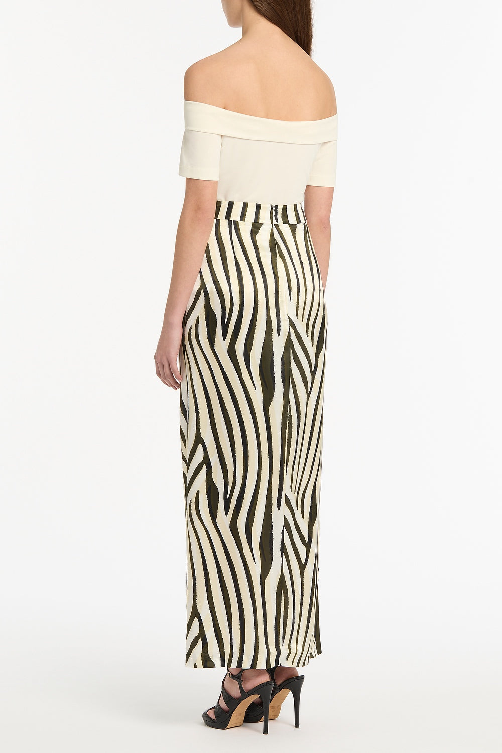 Carla Zampatti Jersey Off Shoulder Top (Cream)