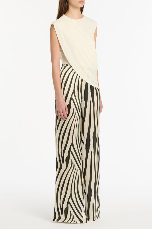 Carla Zampatti Jersey Twist Top (Cream)