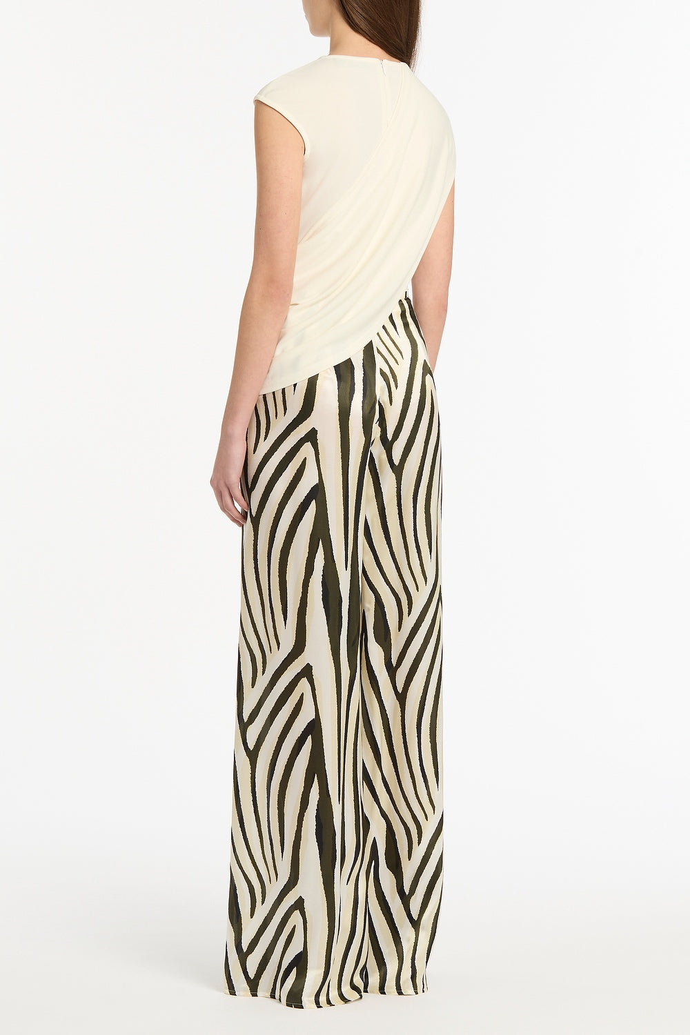 Carla Zampatti Jersey Twist Top (Cream)